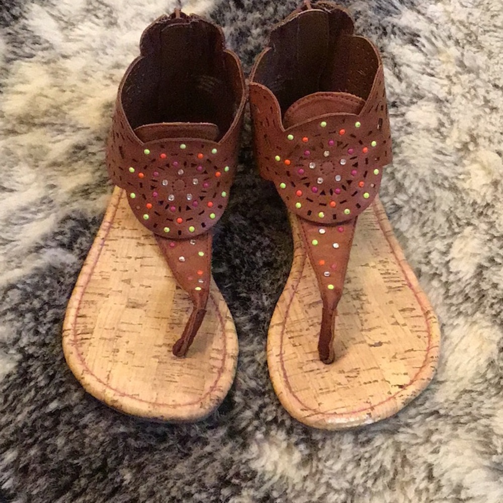 Justice sandals.